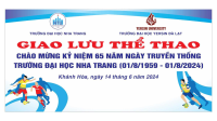 GIAO LƯU THỂ THAO VỚI TRƯỜNG ĐẠI HỌC YERSIN ĐÀ LẠT