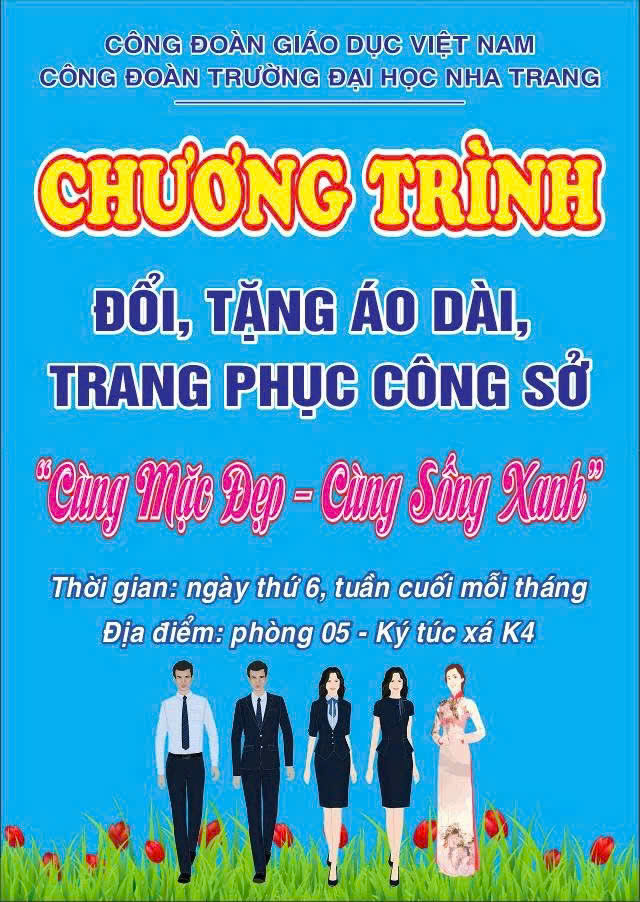 Ban Nữ công Trường Đại học Nha Trang với chương trình "Cùng mặc đẹp- Cùng sống xanh”