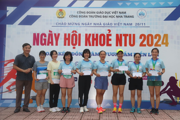 Bế mạc Ngày hội khỏe NTU 2024 chào mừng kỷ niệm 42 năm ngày Nhà giáo Việt Nam