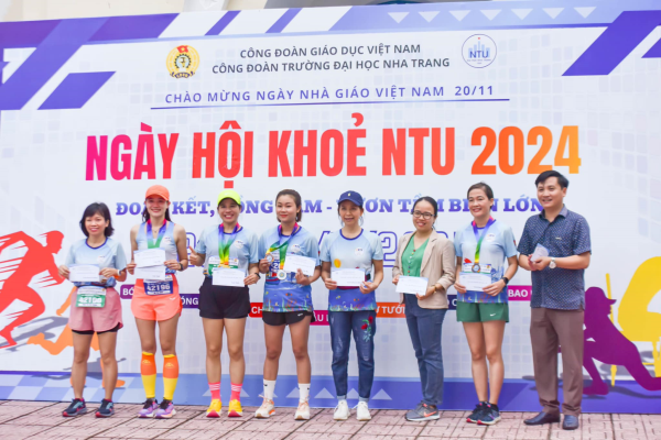 Bế mạc Ngày hội khỏe NTU 2024 chào mừng kỷ niệm 42 năm ngày Nhà giáo Việt Nam