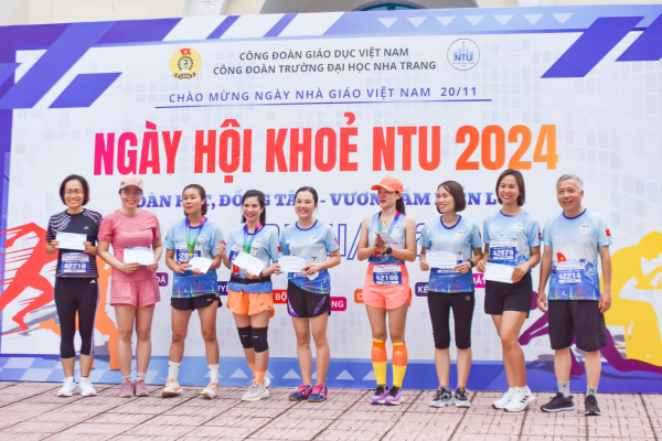 Bế mạc Ngày hội khỏe NTU 2024 chào mừng kỷ niệm 42 năm ngày Nhà giáo Việt Nam